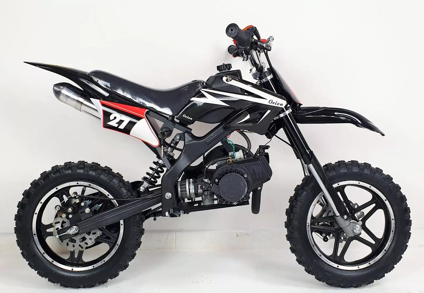 49cc Kids Dirt Bike - Budget-Friendly Mini Moto, Twist & Go, Black - Junior Pit Bike