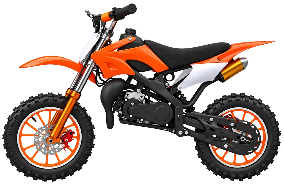 KidMoto Trail49 orange dirt bike